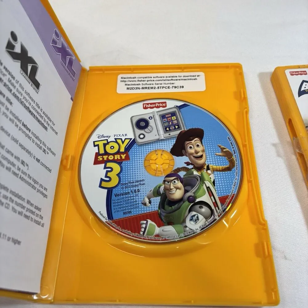 Lot of 3 Fisher-Price iXL Learning System Toy Story 3 Batman Handy Manny